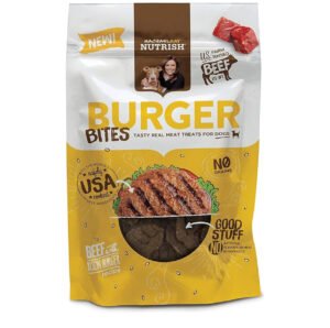 Rachael Ray Nutrish Burger Bites Beef Recipe With Bison Dog Treats, 12 oz. Pouch