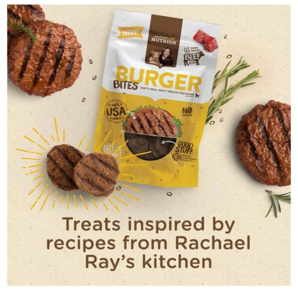 Rachael Ray Nutrish Burger Bites Beef Recipe With Bison Dog Treats, 12 oz. Pouch